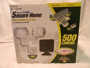 Heath Zenith Secure Home Motion Activated Solar Light SH 7103 WH LED 500 Lumens
