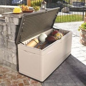 Lifetime Extra Large Deck Box Home Outdoor Storage Organization Furniture Supply