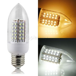 E27 66SMD 3528 LED Energy Saving Bulbs Lights 110V 220V Warm White