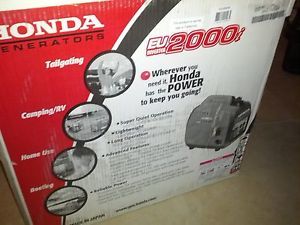 Honda EU2000I Quiet Portable Inverter Generator Lightly Used in Box 2000 Watt