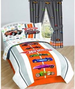 Hot Wheels Kids Twin Bed Sheet Set Bright Colorful Bedding Soft Comfortable