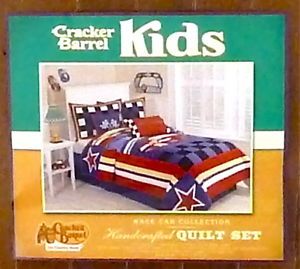 Race Car Quilt Bedding Set Boys Twin Cracker Barrel Kids Racing 100 Cotton