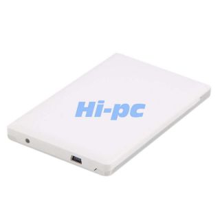 LDGJ 2526 USB 2 0 2 5" Hard Drive Disk External SATA Enclosure Case White Silver