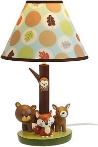 New Forest Friends Lamp Base Shade Animals Kids Bedroom Lighting Childrens