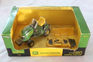 Ertl John Deere L110 Lawn Garden Tractor with Mowing Deck and Front Blade
