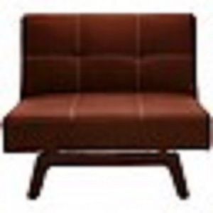 Delaney Large Chair Lounge Recliner Seat Couch Sofa Brown Faux Leather Furniture
