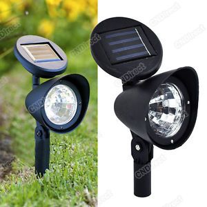 Hot Sale Outdoor Garden 3 LED Solar Spot Flood Landscape Light Spotlight Lamp