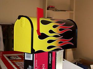 Hotrod Mailbox Flamed Racing Chevy Ford Dodge Old School Flamed Mailbox New
