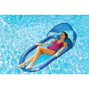 Pool Float Inflatable Lounger Lounge Mattress Canopy
