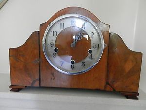 Enfield Clock Company 1932 35 Art Deco Mantel Clock with Westminster Chime