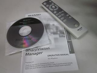 Sharp Vision XV Z10000 DLP Home Theater Projector Remote More w New Bulb