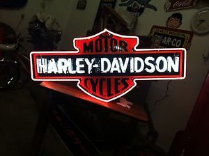 Harley Davidson Neon Porcelian Sign