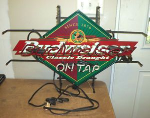 Budweiser Classic Draught Neon Sign 31 x 20 Vintage MT Vernon Neon on ...