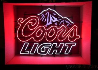 Large Coors Light Neon Beer Sign