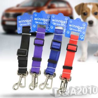 Dog Car Auto Safety Harness Seat Belt Adjustable Vehicle Pet Seatbelt 4 Color