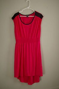 2X Black and Pink Dress