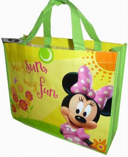Disney Minnie Mouse Reusable Travel Tote Shopping Bag Party Favor Gift Bag New