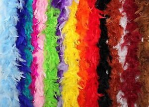 6 ft Long Feather Boas in 16 Color Options Great for Parties Crafts and Fun