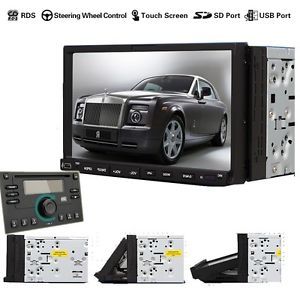Versio Double DIN 7" Touch Screen Car Stereo DVD CD  Player Radio Microphone