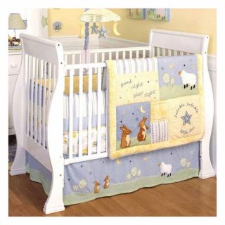 Kidsline Good Night Sleep Tight 6 PC Crib Bedding Set