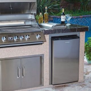 Stainless Steel Outdoor Refrigerator Mini Fridge Grilling BBQ Cooking Out New