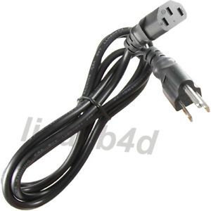 New 3 Prong Power Cable Cord Cords for Xbox 360 Sony PlayStation PS3 and Others