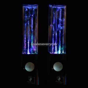 Water Fountain Speakers Dancing LED Lights Laptop Computer  Pod Audio Sound
