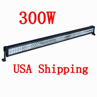 300W LED Work Light Bar Flood and Spot Combo Offroad 4WD SUV Boat Driving Lamp