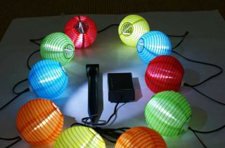 10pcs Multicolor Solar Chinese Lantern Wedding Party Outdoor Light Garden Lamp