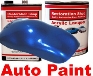 Viper Blue Pearl Acrylic Lacquer Car Auto Paint Kit