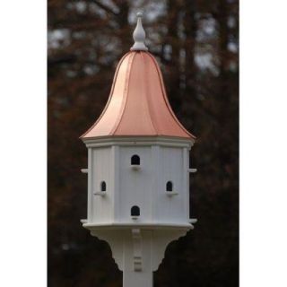 Fancy Home Products Bird House Bright Copper Roof 22"