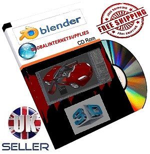 ★3D Blender 2013★ 3D Animation Graphics Cartoon Studio Design Software CD
