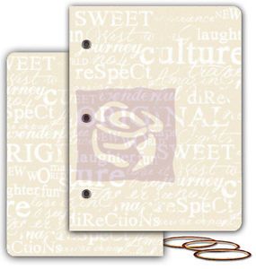 Prima Mixed Media Album Resist Canvas Book Covers Large Two