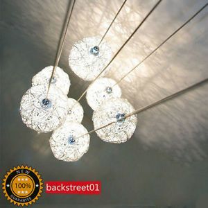 New Modern 7 Lights Aluminum Wire Ball Globe Ceiling Light Pendant Lamp Lighting