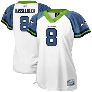 Reebok Seattle Seahawks NFL Womens Matt Hasselbeck 8 Field Flirt Jersey S