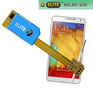Dual Sim Card Adapter for Samsung Galaxy Note 3 Micro Sim No Cut 3G UMTS UK