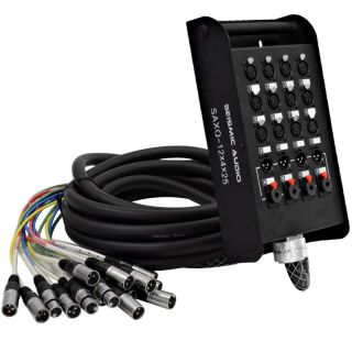 SEISMIC Audio 12 Channel 25' XLR Snake Cable with 1 4"