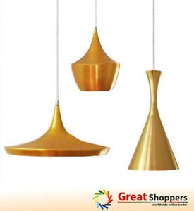 New Modern Beat Light Ceiling Light Pendant Lamp Lighting Fixture Gold x 3