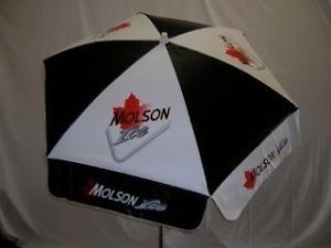 Molson 6ft Beer Patio Umbrella Outdoor Home Bar Commercial Restuarant Furniture