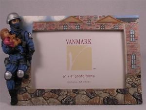 Blue Hats of Bravery Vanmark Picture Photo 'Frame' Police Officer VPE88896