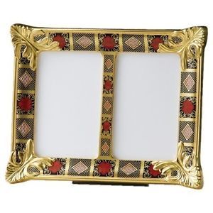 Royal Crown Derby Old Imari Solid Gold Band SGB Double Picture Frame 2nd Quality