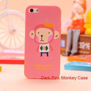 1pc Cartoon Cute Animals Phone Soft Plastic Black Case Cover for Apple iPhone 5