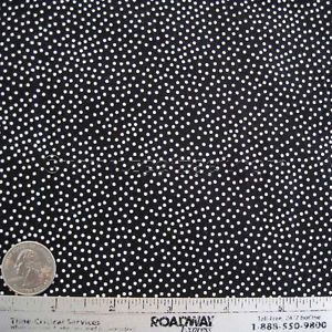 Michael Miller Garden Pindot Black White Cotton Quilt Fabric
