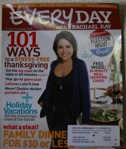 Every Day with Rachael Ray Magazine November 2008 Stressless Thanksgiving