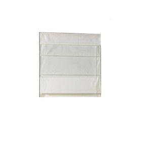 Ambria Snow White Thermal Fabric Roman Shades 27"w x 72"L 0945853