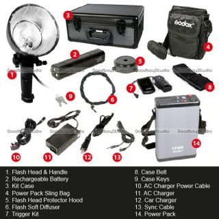 Godox EX400 400W Portable Studio Flash Strobe Light Kit