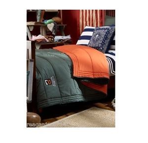 Ralph Lauren University Tate Full Queen Comforter Sleeping Bag Green Orange