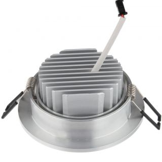 7W 110V 220V White Round Aluminum Dimmable LED Recessed Ceiling Light Lamp