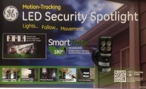 GE Motion Tracking Security Spotlight Outdoor Lighting LED Sensor Spot Light
