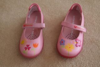 Agatha Ruiz de La Prada Girls Mary Jane Pink Butterfly Shoes EUR 22 Aus 5 New